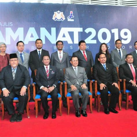 Sözleşmeye göre, menteri besar, perak eyalet yasama meclisi. Majlis Amanat Menteri Besar Johor 2019 - Portal Rasmi