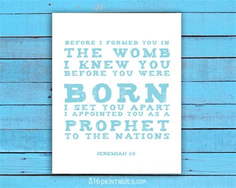 Jeremiah 15 Before I Formed You In The Womb I Knew You