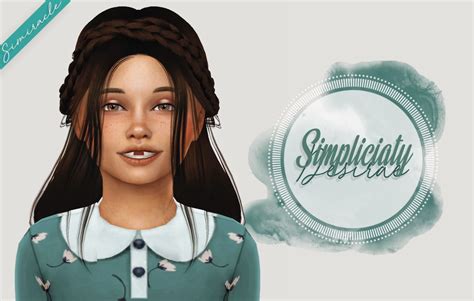 Simiracle Simpliciaty`s Desirae Hair Retextured Kids Version Sims