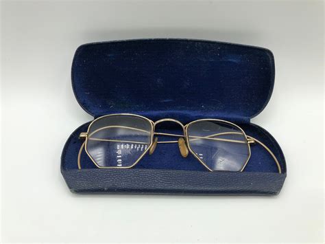 antique 12k gf octagon gold filled wire rim glasses 1 10 etsy in 2021 wire rimmed glasses