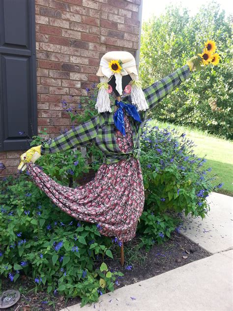 Inspired From Pinterest My Lady Version Scarecrow Scarecrows For