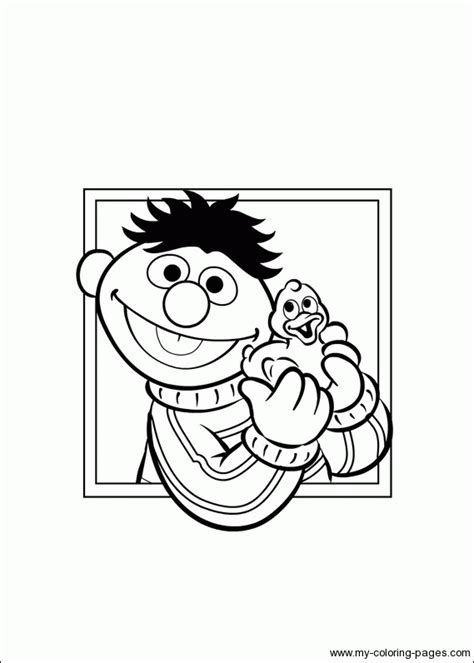 Ernie And Bert Coloring Pages Sesame Street Coloring Pages Coloring