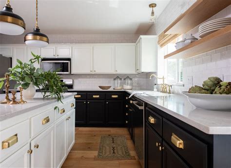 Gloss white shaker kitchen cabinet doors fit most fitted kitchen cupboard units. The Tuxedo Kitchen by Kat Lawton Interiors | Seattle ...