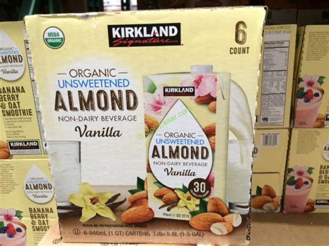 This neutralizes the existing lactose and makes the milk sweeter. Kirkland Signature Organic Almond Beverage 6/32 Ounce ...