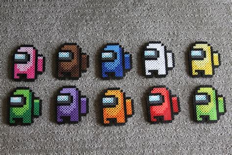 Among Us Perler Beads Easy Perler Bead Patterns Hama Beads Design