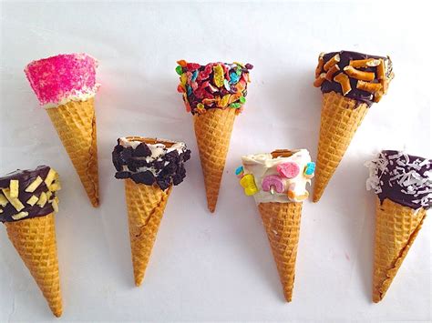 7 Ways To Trick Out Your Ice Cream Cones Dips Ice Cream Dipped Ice
