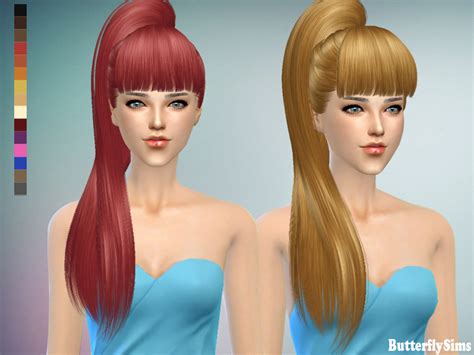 My Sims 4 Blog Butterflysims 138 Hair For Females