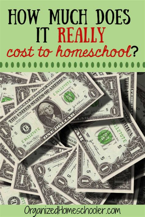 How Much Does It Cost To Homeschool ~ The Organized Homeschooler
