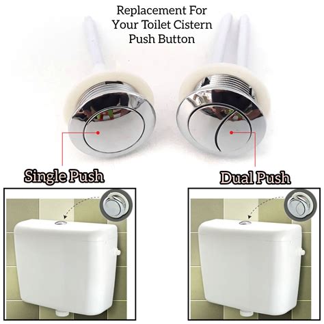 Toilet Cistern Flush Mm Mm Mm Push Button Single Dual Flush Push Button In Toilet