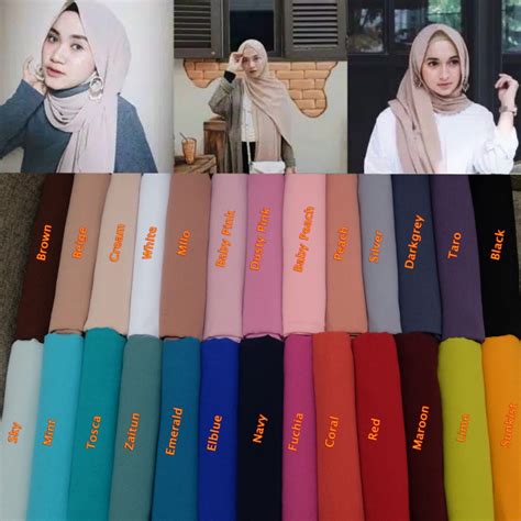 Terpopuler 53 Macam Macam Warna Pashmina