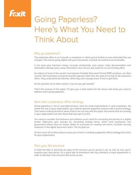 Going Paperless Heres What You Need To Think About Free White Paper