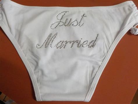 Personalised White Bikini Just Married Bride Or Bride To Hot Sex Picture