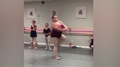 watch plus size ballerina performs routine metro video