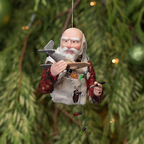 Santa Claus Making Toys Handmade Christmas Collectable Etsy