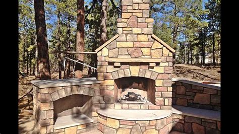 Building An Outdoor Fireplace Youtube