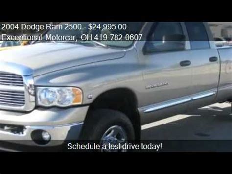 For dodge ram, the crew cab has more seating space and a smaller cargo bed compared. 2004 Dodge Ram 2500 Laramie Quad Cab Long Bed 4WD - for ...