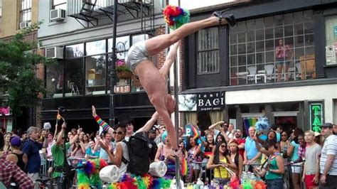 fierce twink pole dancer at nyc gay pride parade on vimeo