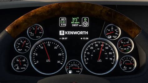 Kenworth T680 Improved Dashboard V145