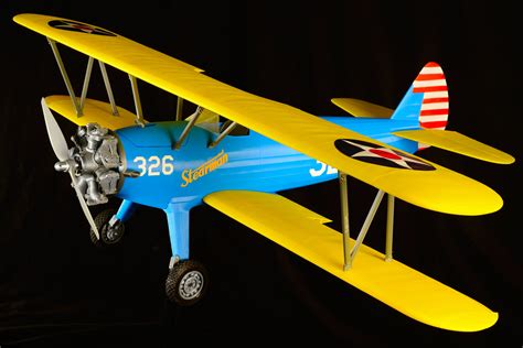 Stearman Pt 17 Kaydet 3d Printed Model Rc Plane 3dlabprint Airplane Kit