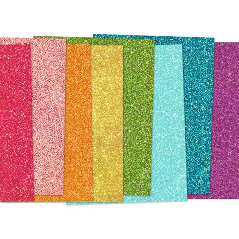 Concord And 9th Rainbow Glitter Paper 717932700273