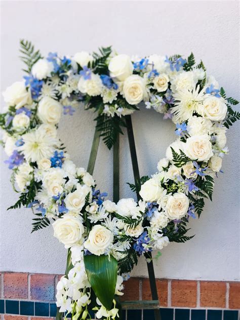 Bloomex offers same day flower delivery to brisbane and surrounding area, six days a week. Blue and white flowers | Casket flowers, Sympathy flowers ...