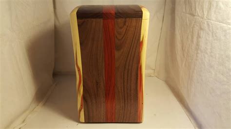 Bandsaw Box Made From Red Flame Box Elder Padauk And Walnut