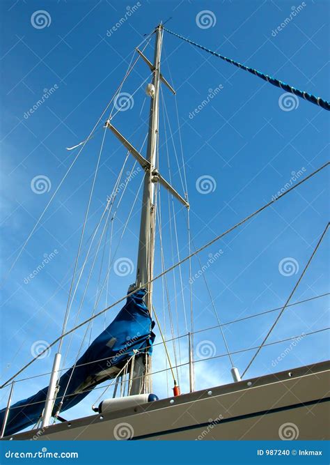 Sailing Boat Mast Stock Photo Image 987240