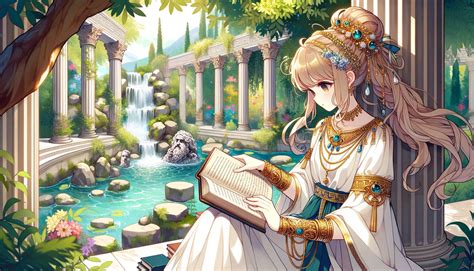 Anime Ancient Greek Scholar Girl By Chocolatine13 On Deviantart