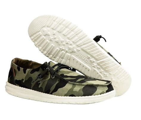 Hey Dude Camo Wendy Womens Casual Slip On Shoes 121417003