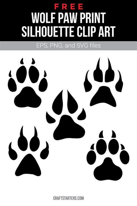 Remember, we include assembly videos for all of our free svg files, you'll. Free wolf paw print silhouette clip art (personal use only ...