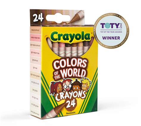 Colors Of The World 24 Multicultural Crayons Crayola