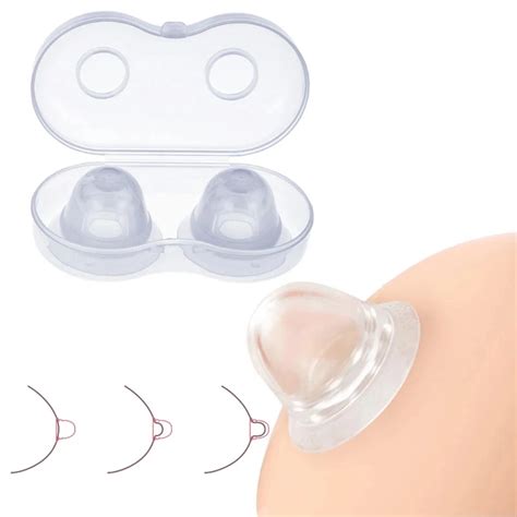 2pcs Silicone Nipple Sucker Orthosis Painless Nipple Suction Cup Puller