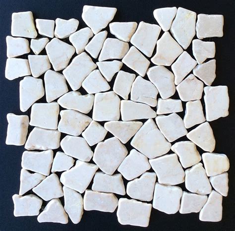 Kuta White Tumbled Marble Mosaics 12 X 12 From Garden State Tile