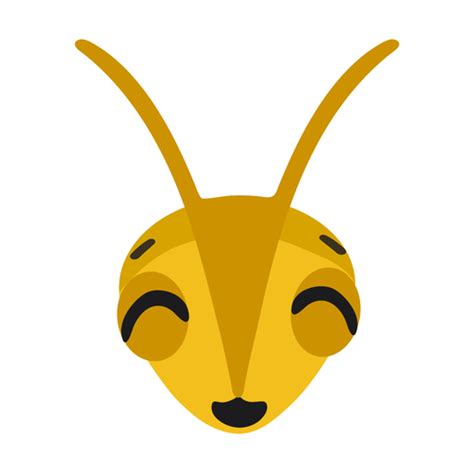 Bee Head Wasp Flat Sticker Transparent PNG SVG Vector File