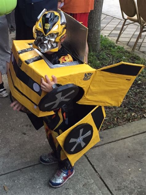 There is barely a kids birthday party without a child wearing this cute outfit! Bumblebee transformer Halloween costume 2015 | Halloween/fall in 2019 | Transformer halloween ...
