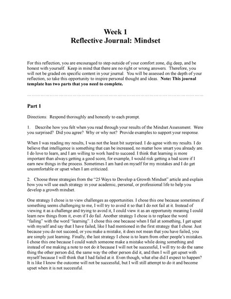 Example Of Reflection Paper About Yourself 50 Best Reflective Essay