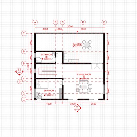 Simple House Floor Plan With Dimensions