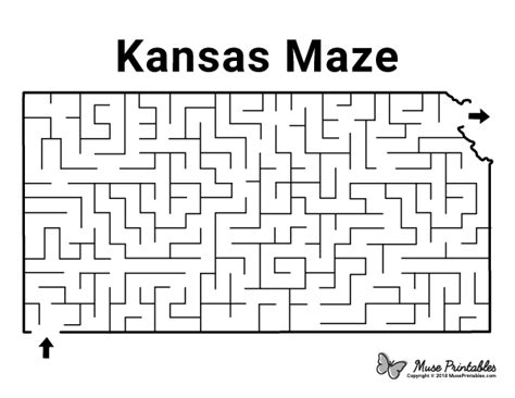 Free Printable Kansas Maze Download It At