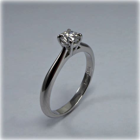 Excusive D Colour Diamond Solitaire Platinum Ring Mr Allan Jewellers