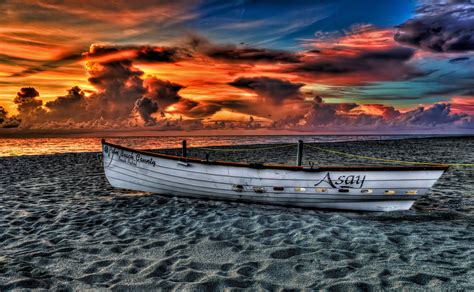 Nature Landscape Sky Clouds Sunset Sea Beach Ocean