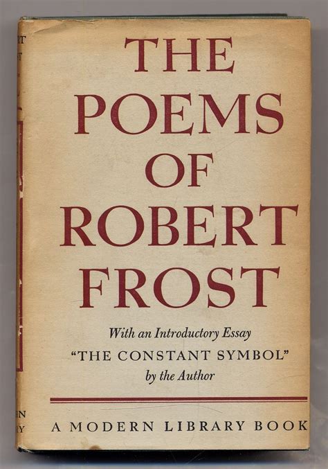 The Poems Of Robert Frost By Robert Frost Hardcover 1946 From