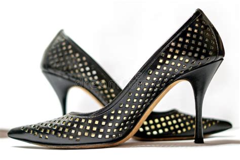 Cool Black Shoes Stock Image Image Of Ladies Fashion 64832361