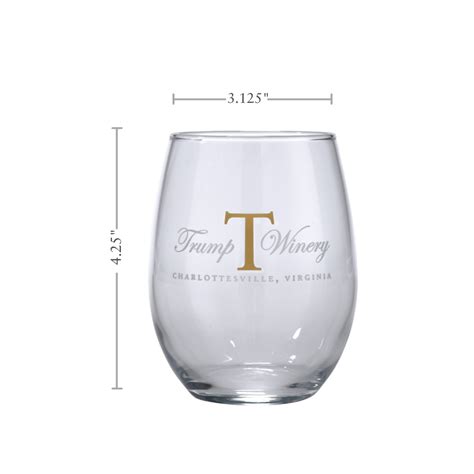 Trump Winery Trump Winery Stemless Glass Gold T