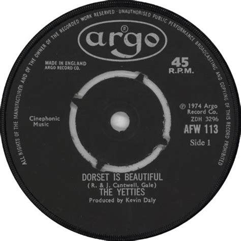 The Yetties Dorset Is Beautiful Uk 7 Vinyl Single 7 Inch Record 45