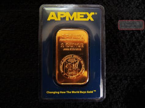 Apmex 1 0z 9999 Fine Gold Bar