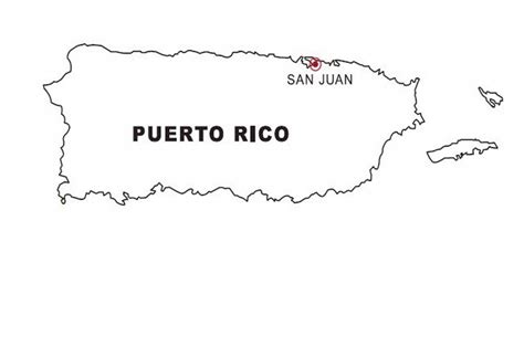 Mapa Y Bandera Y Escudo De Puerto Rico Para Dibujar Pintar Colorear