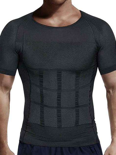 FITVALEN Mens Compression Shirt Slimming Body Shaper Gynecomastia Vest