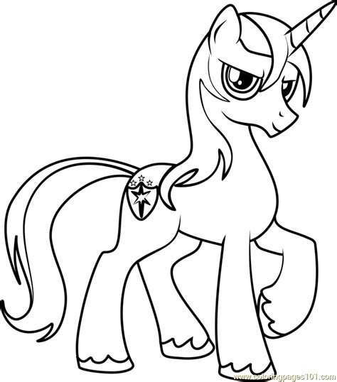 Shining Armor Coloring Page My Little Pony Is Coloring Home