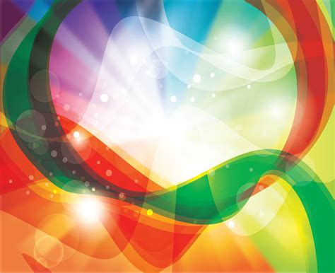 Rainbow Swirls Background Vector Art And Graphics