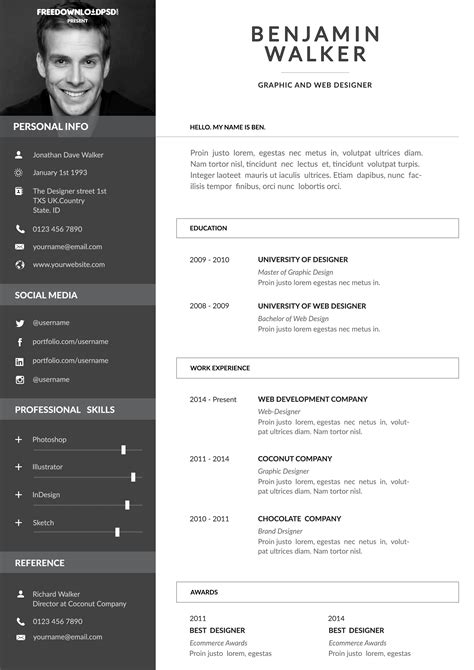 Pages Cv Template Free